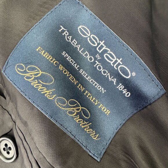 Brooks Brothers 1818 Regent Blazer 46L  Jacket Two Button USA Made *Holes* - Picture 5 of 15